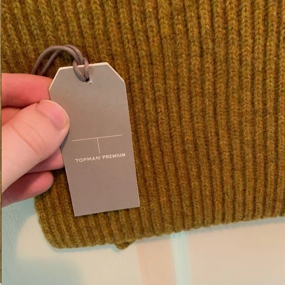 Topman Premium Ribbed Wool Scarf - Picture 3 of 7